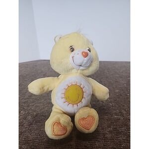 Funshine Bear Care Bear plushy Free Earings To Cute Tag Cut Off